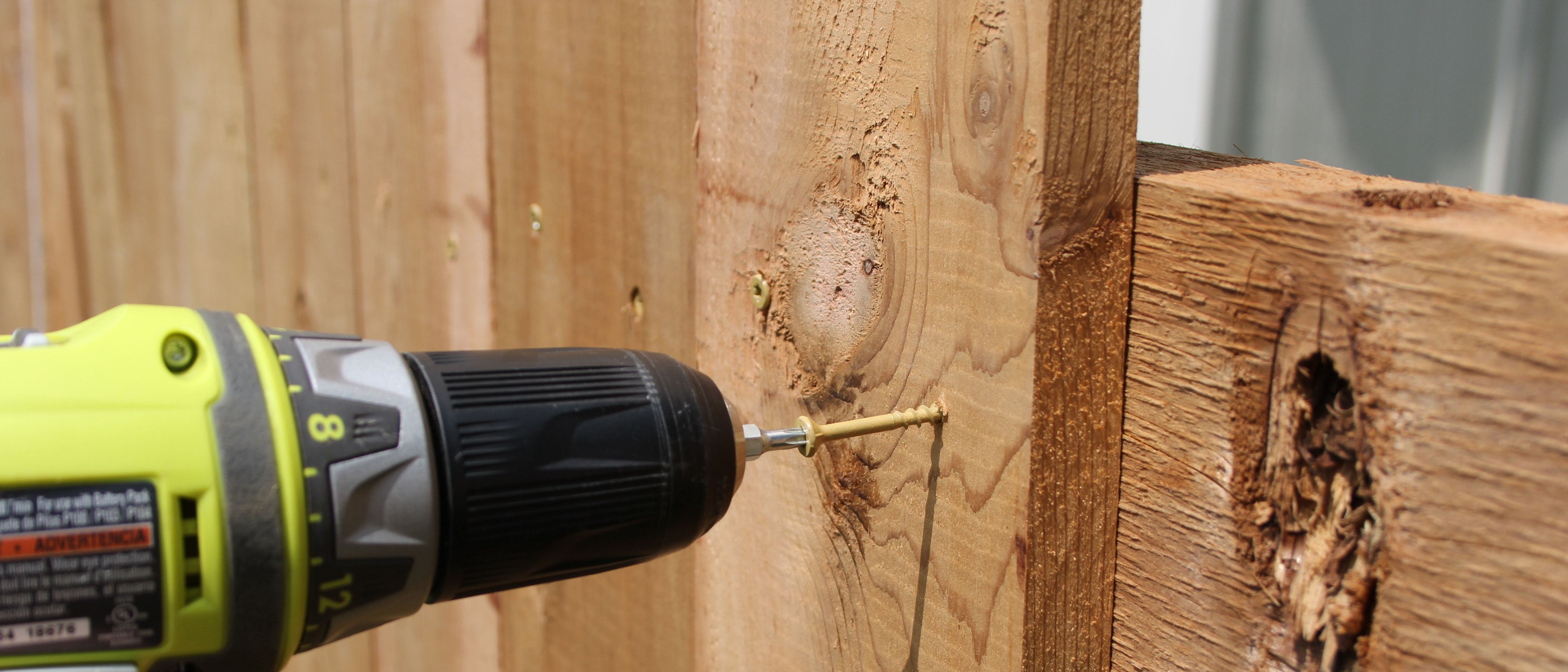 New Wood Fence Installtion