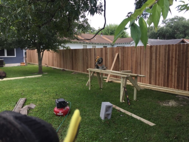 Cedar Fence Installtion