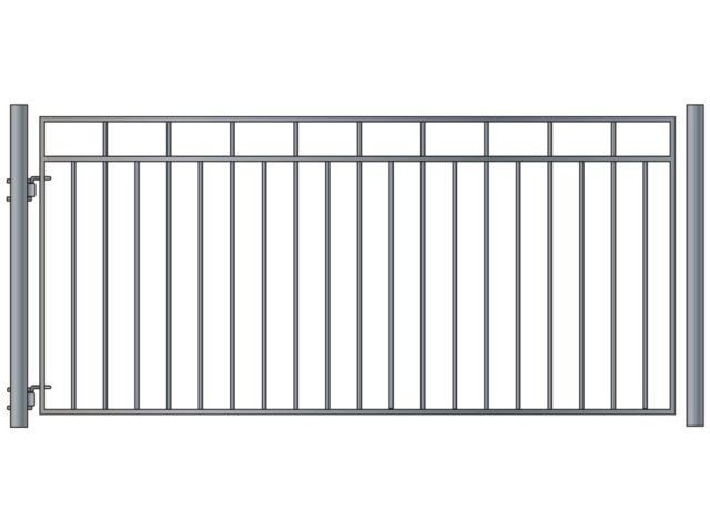 Custom wrought iron driveway gate